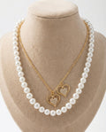 PearlHeart Duo Necklace