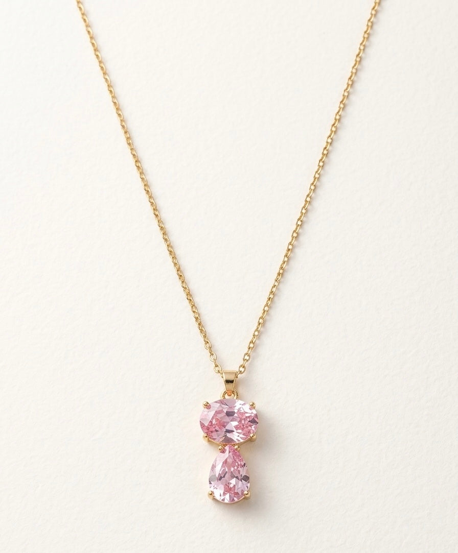 Gold Plated Elegant Drop Necklace